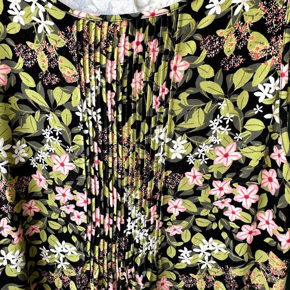 J. Jill Wearever Collection Sz PL Floral Stretchy Knit Knee Length Casual Dress - Picture 3 of 6